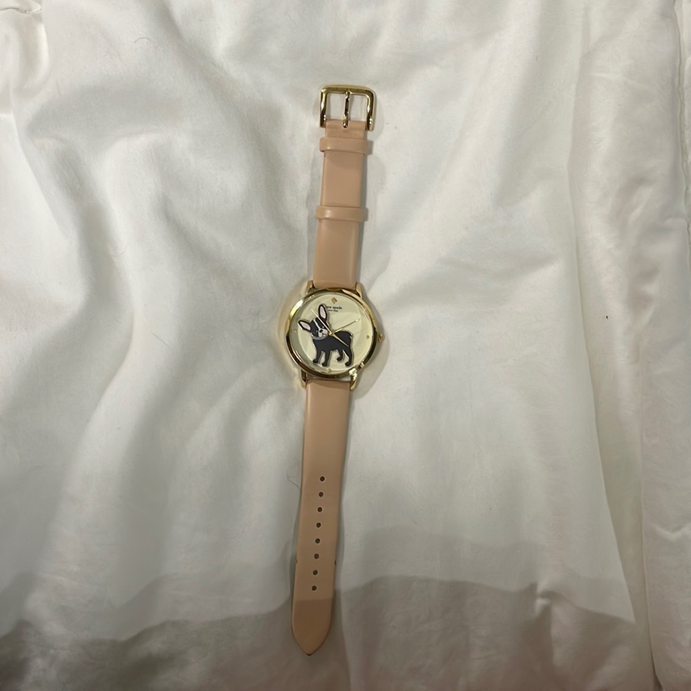 Kate space Frenchie watch, worn once, sat in jewelry box, needs new battery